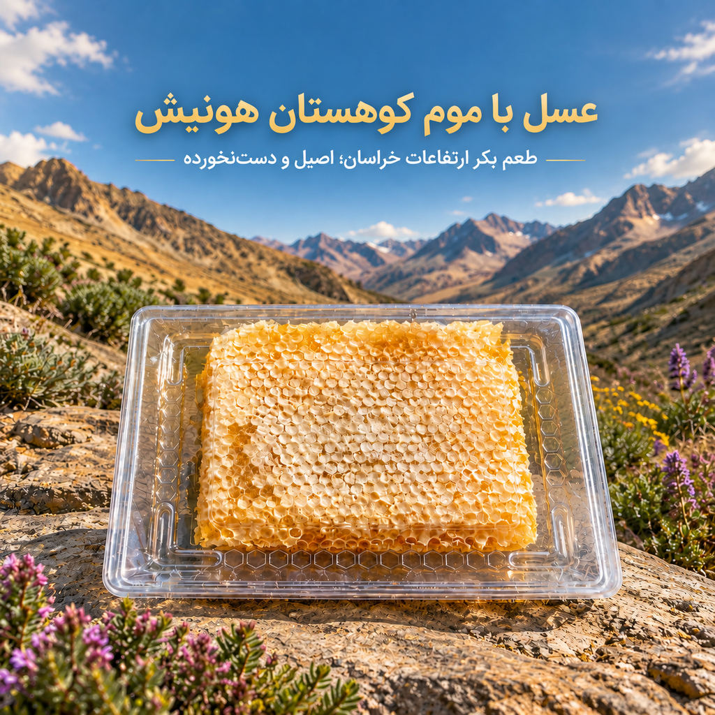 عسل با موم کوهستان